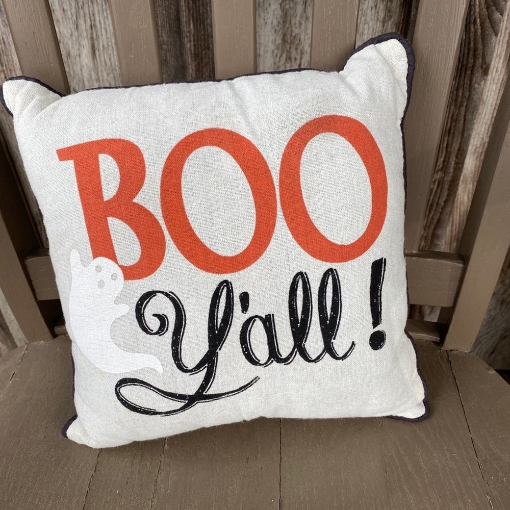 Stratford Home Throw Pillow Cream Good Boo Yall Ghost Halloween Decor